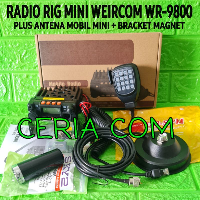 Jual PAKET RADIO RIG MINI WEIRCOM WR9800 REDELL DL9900 PLUS ANTENA ...