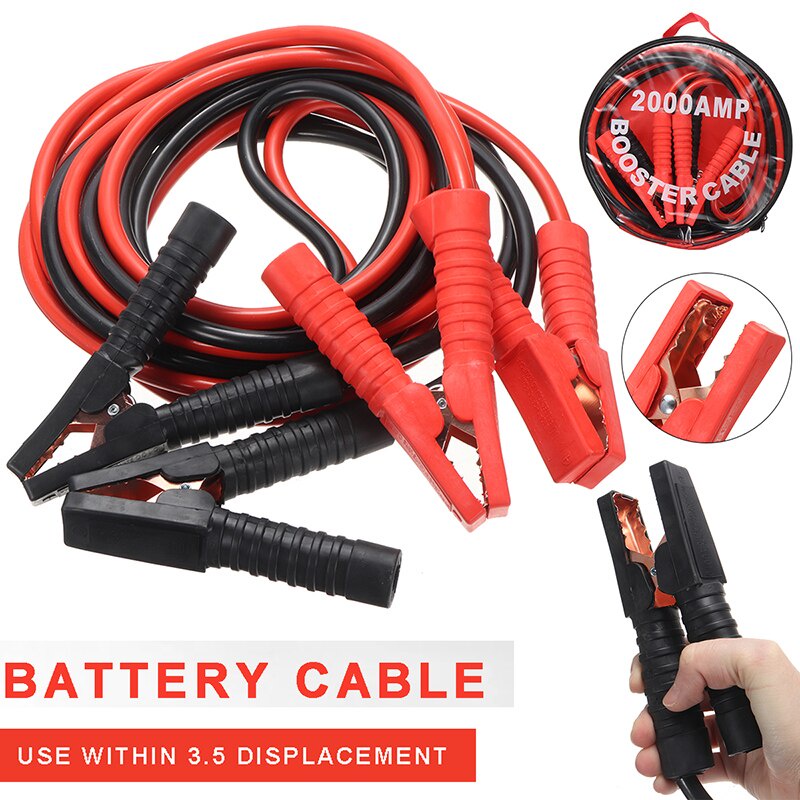 Jual 4 Meter 2000A 2000 Amp Baterai Mobil Jump Leads Cable Jumper ...