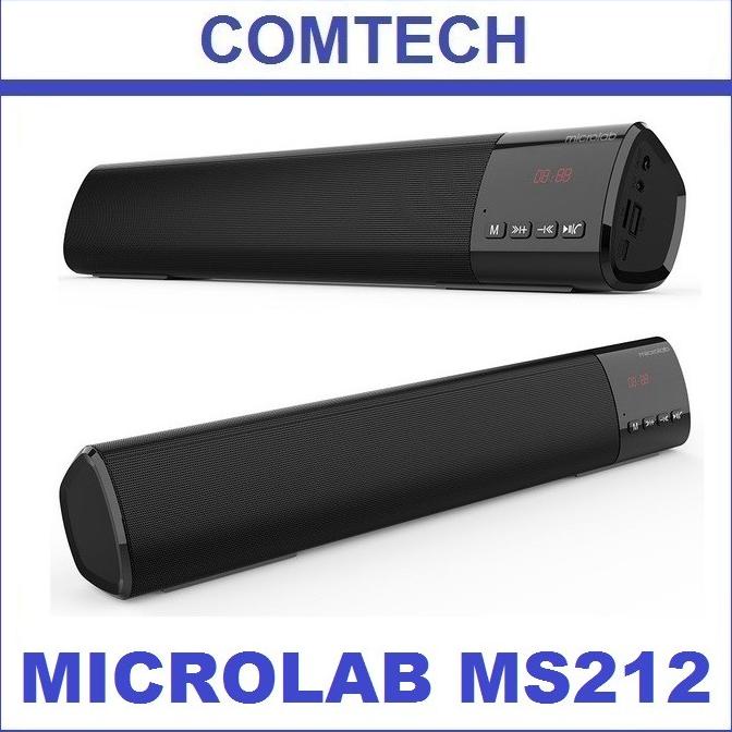 Jual MICROLAB MS212 PORTABLE BLUETOOTH SOUNDBAR SPEAKER FM RADIO USB TF