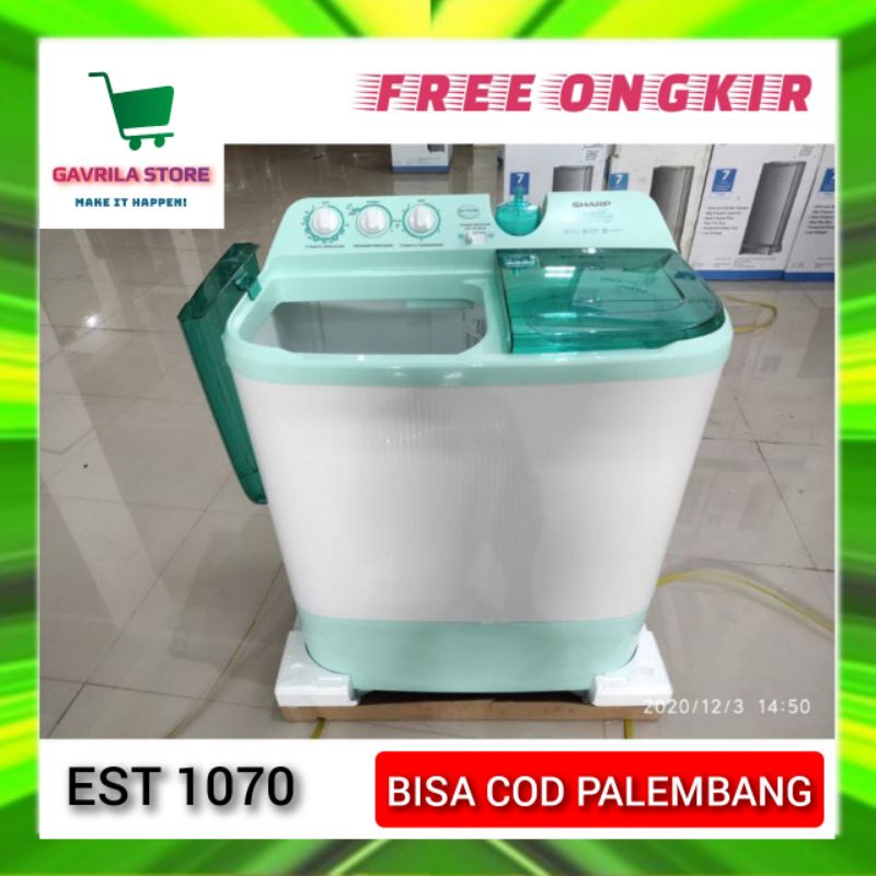 Jual MESIN CUCI 2 TABUNG SHARP 10KG 10 KG EST1070 EST 1070 PROMO ...