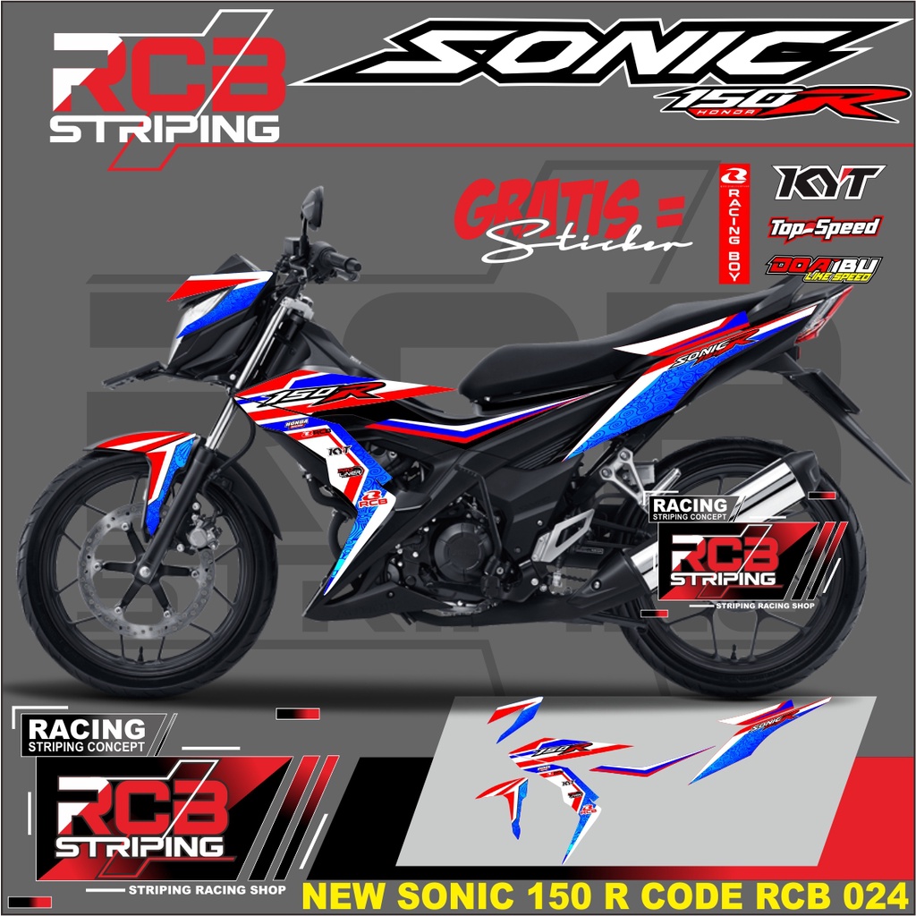 Jual Sticker Striping List Variasi Sonic 150 R - Stiker Striping ...