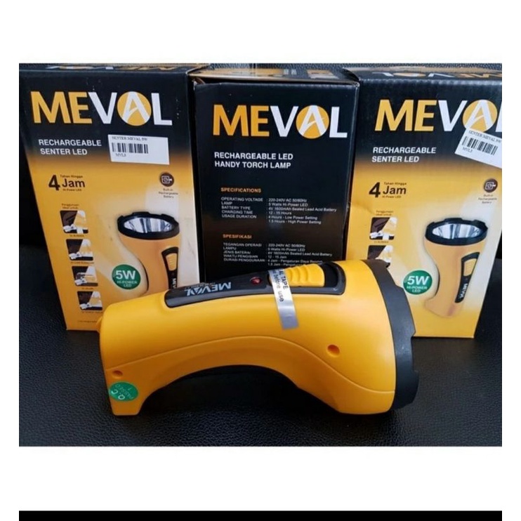 Jual Senter Meval Handy Torch 5w Super Terang MT1-05A | Shopee Indonesia