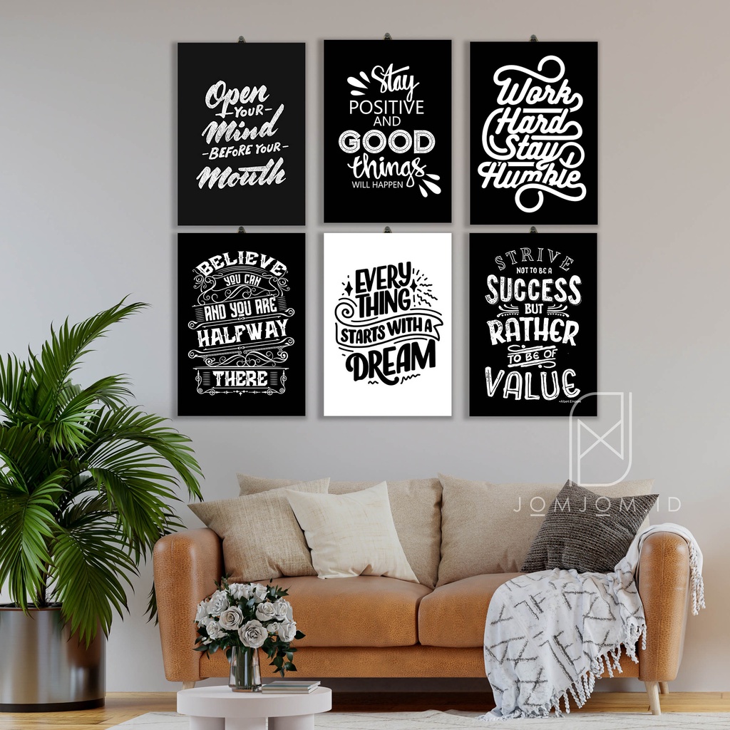 Jual Hiasan Dinding Quotes Aesthetic Walldecore Hiasan Dinding Pajangan