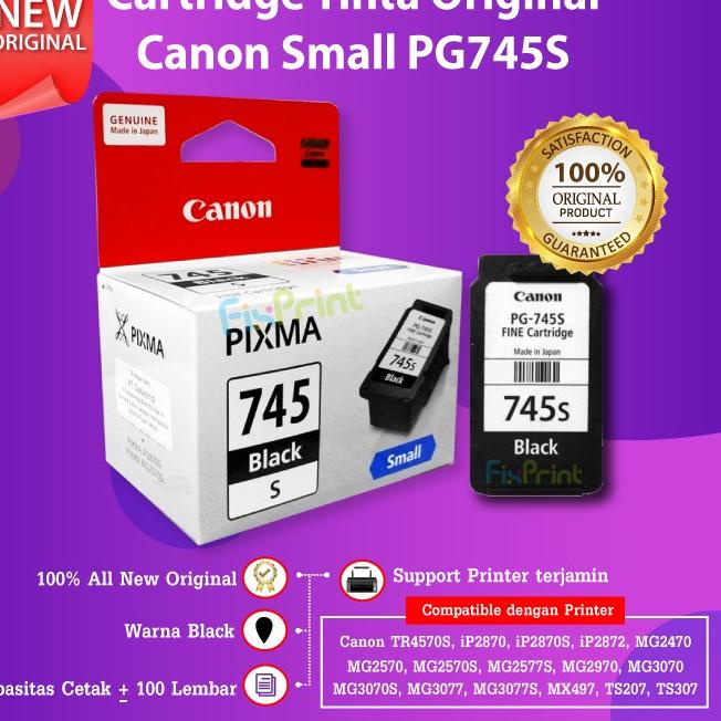 Jual Cartridge Tinta Canon PG745 745 Printer MG2570 MG3070 TS307