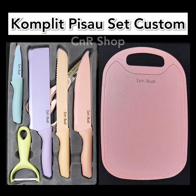 Jual Pisau Dapur Stainless Keramik Set Talenan In Custom Nama Hampers Shopee Indonesia