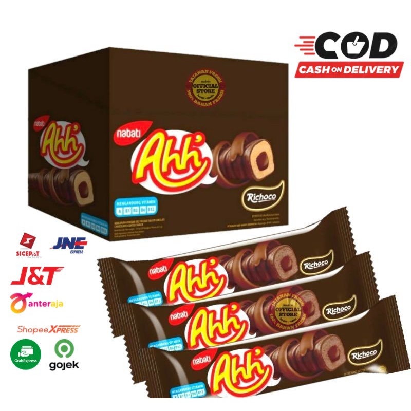 Jual ( JSO ) Nabati AHH Richeese Richoco Box All Varian Rasa Ahh Coklat ...