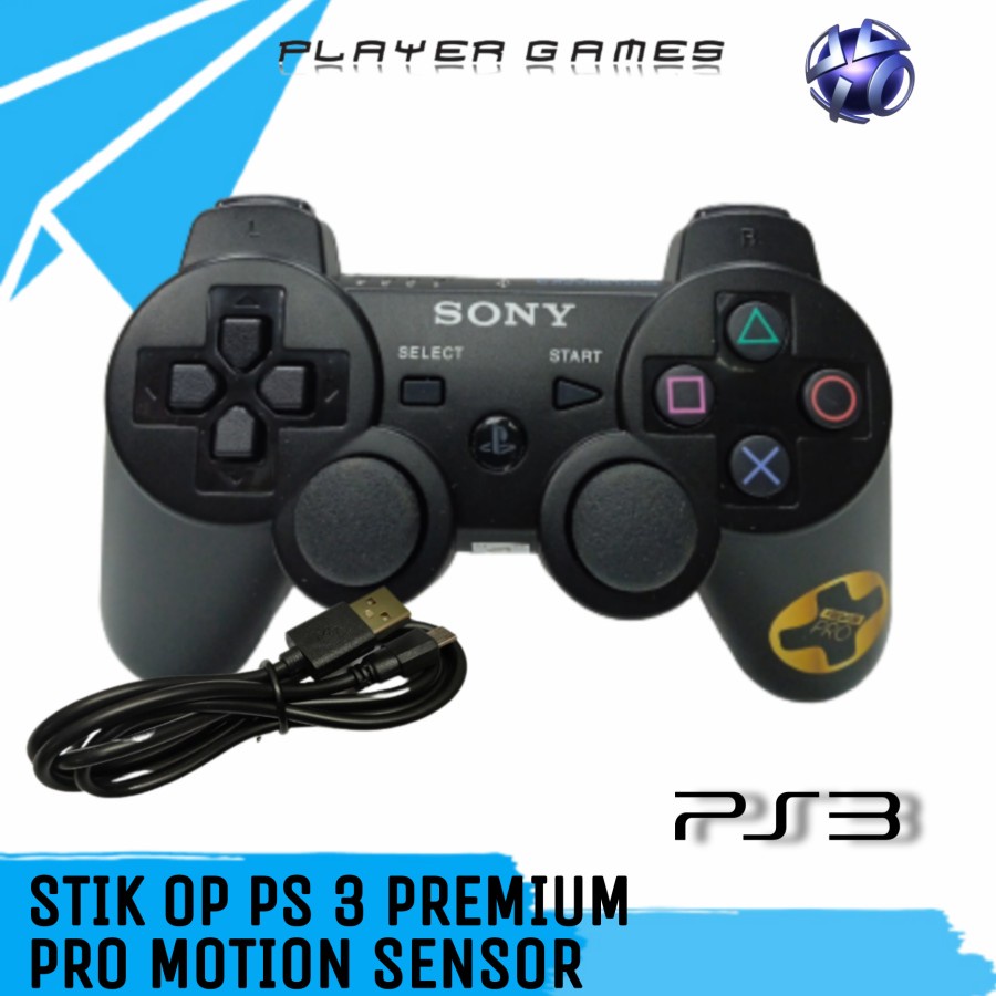 Jual STIK PS3 OP HITAM PREMIUM PRO MOTION SENSOR STIK PS3 GYRO