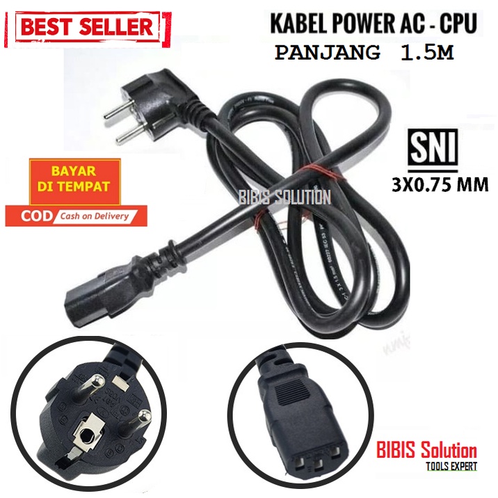 Jual Kabel Power Ac Komputer CPU Monitor PC Colokan Listrik Magic Com ...