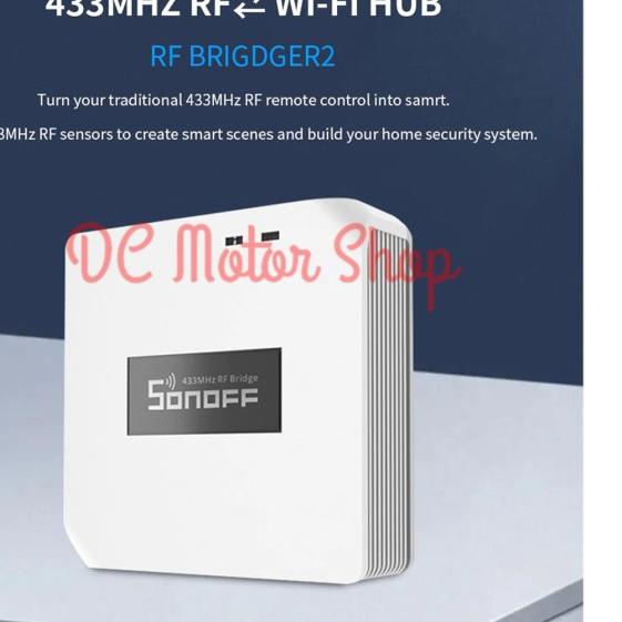 Jual Sonoff RF Bridge 433Mhz Wifi Remote 433 Mhz Smart Home | Shopee ...