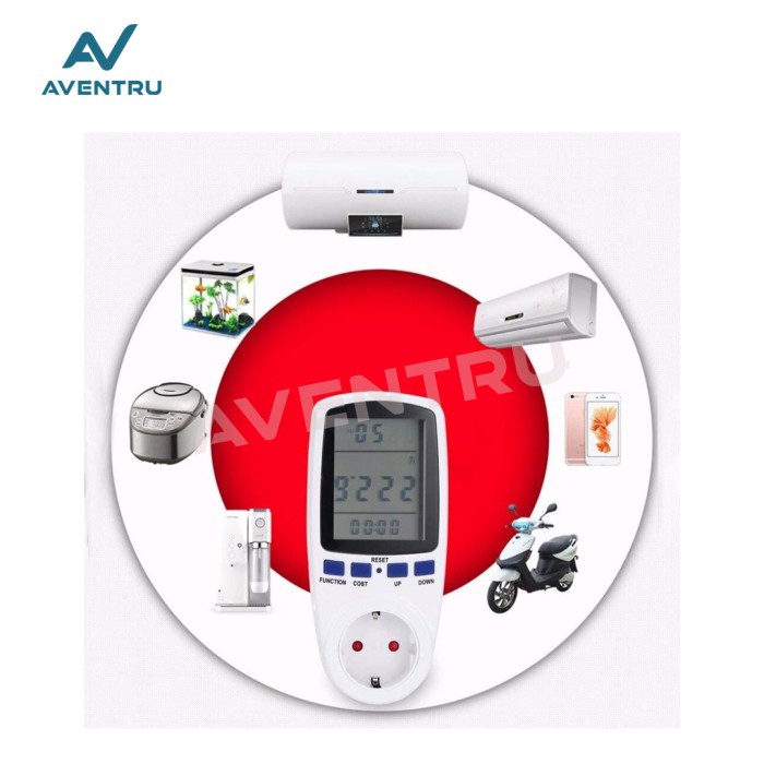 Jual Alat Ukur Kwh Watt Volt Ampere Meter Ac Digital Daya Biaya Listrik Pln Populer Shopee