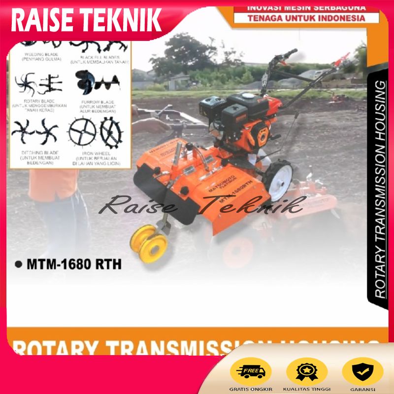 Jual Mesin Traktor Cultivator Matsumoto Mtm Rth Shopee Indonesia