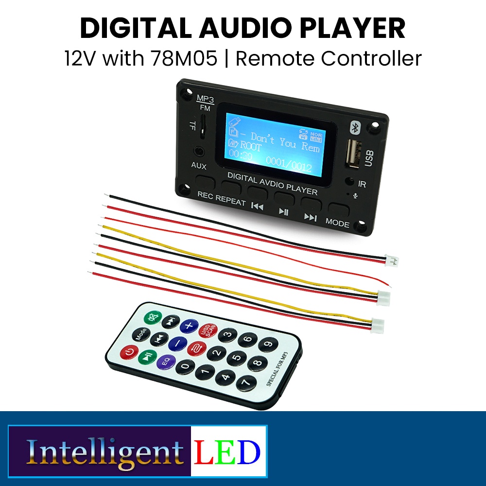 Jual Bluetooth 5.0 Digital Audio Player USB TFT FM Stereo LCD Screen