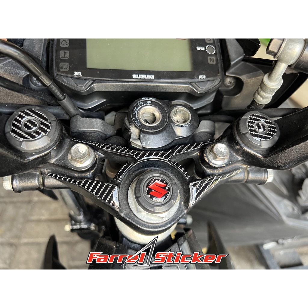 Jual stiker TIMBUL SATRIA FI sticker STANG SEGITIGA SATRIA FU150 ...