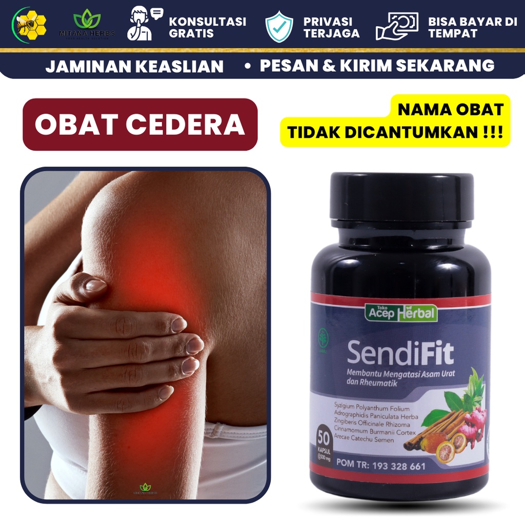 Mitana Herbal - Obat Cedera - Obat Cedera Otot - Obat Cedera Engkel - Obat Cedera Lutut - Obat Cedera Bahu