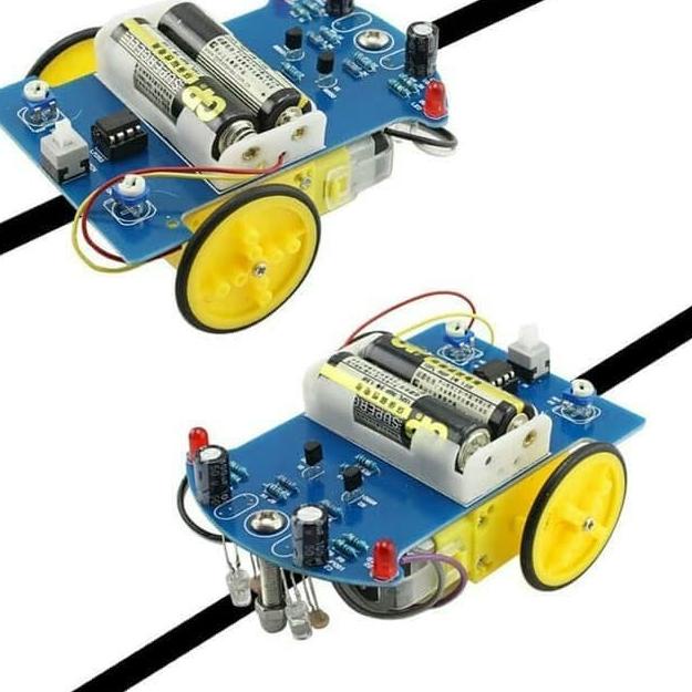 Jual Kit DIY Robot Line / robot line follower line tracer Analog ...
