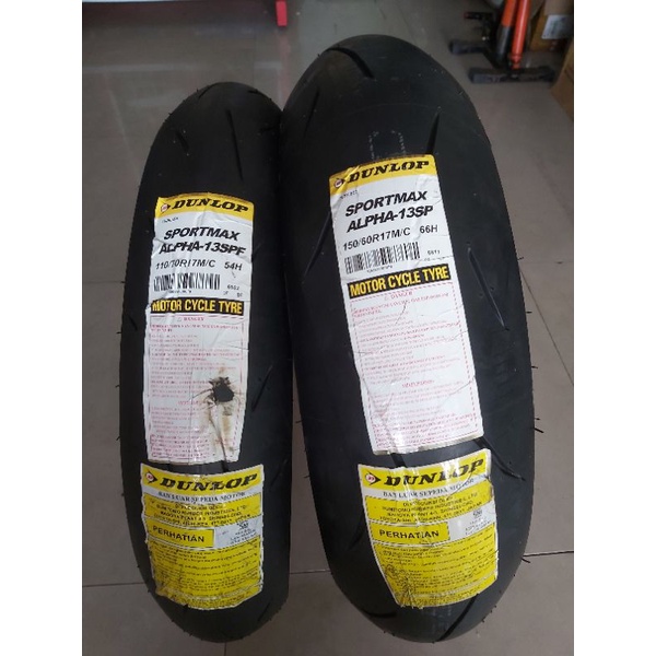 Jual BAN DUNLOP SPORTMAX ALPHA 13 SP 110/70 150/60 17 JAPAN