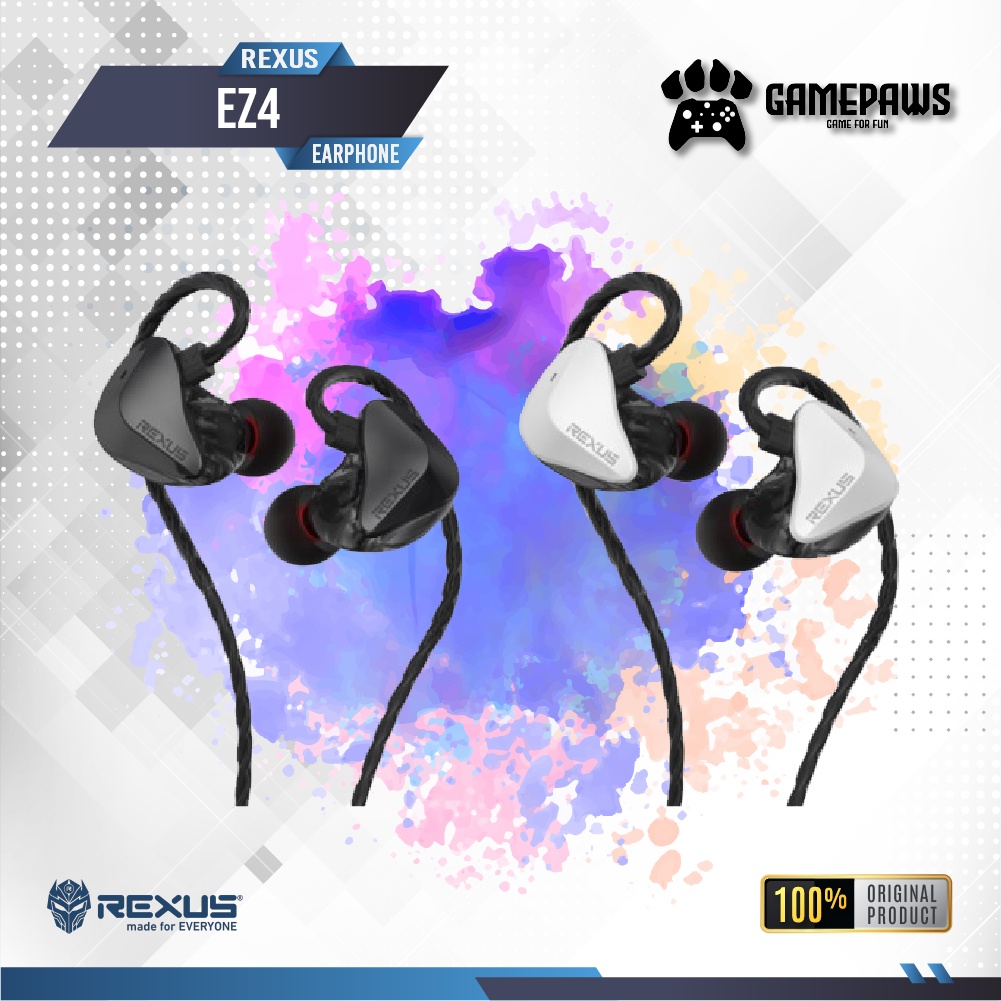 Jual Earphone Gaming Rexus EZ4 With Mic | Shopee Indonesia