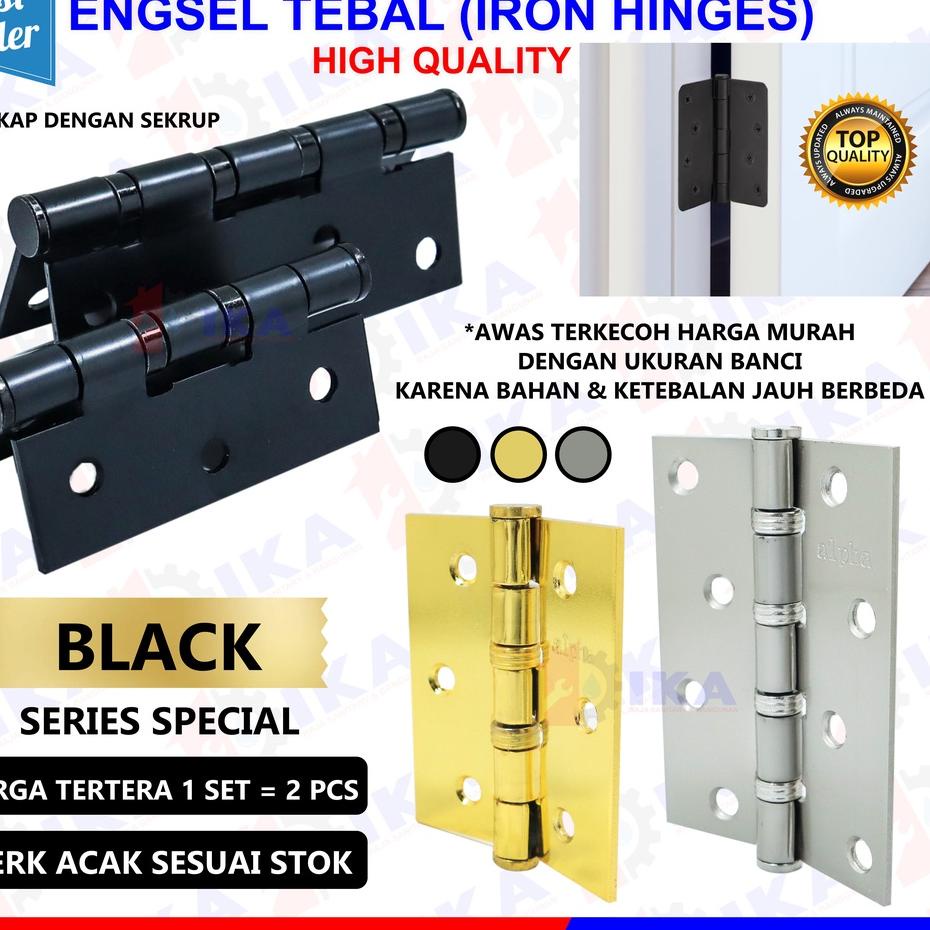 Jual New Sale Engsel Pintu Besi Tebal Inch Jendela Serbaguna Kualitas Bagus Kuat Tebal Harga