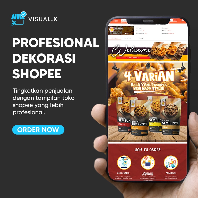 Jual Jasa Dekorasi Toko Shopee Full Branding Desain Cusom Online Shop ...