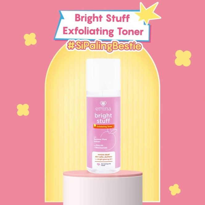 Jual EMINA BRIGHT STUFF EXFOLIATING TONER 100ML Shopee Indonesia