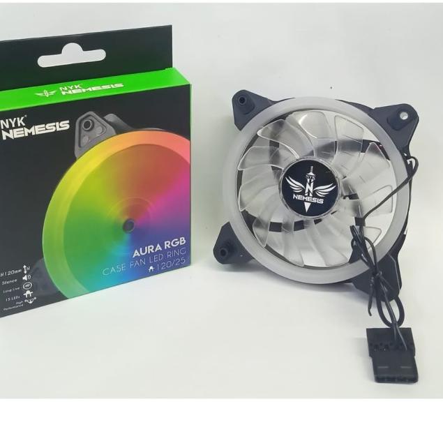 Jual NYK Nemesis Aura RGB - 12cm RGB LED Ring Fan | Shopee Indonesia