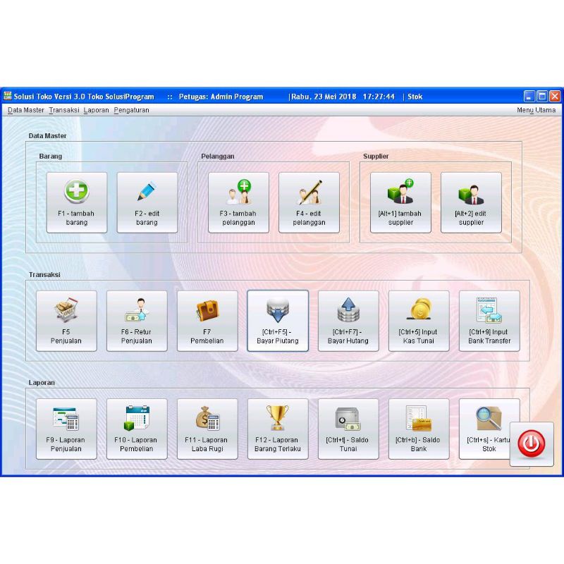 Jual Software Solusi Toko 3.0 modif Aplikasi Kasir Kantin, deposit, e ...