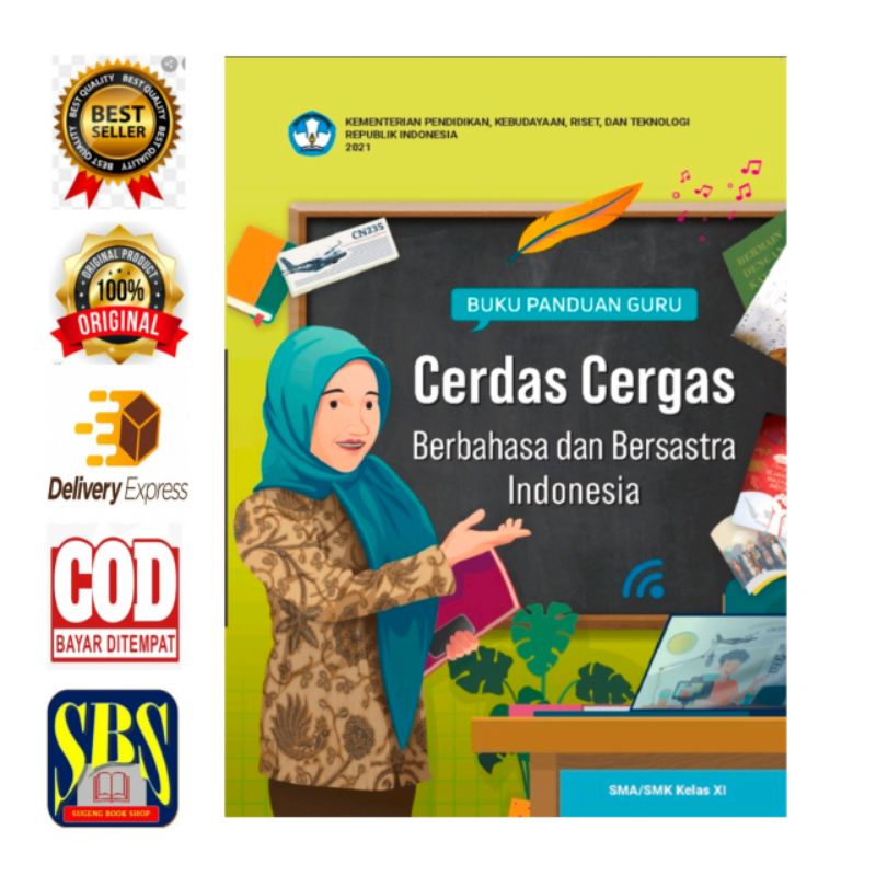 Jual Buku Panduan Guru Cerdas Cergas Berbahasa Dan Bersastra Indonesia ...