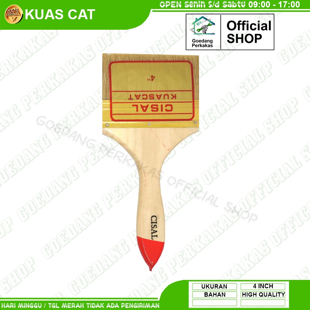 Jual Kuas Cat Gagang Kayu Ukuran Inch