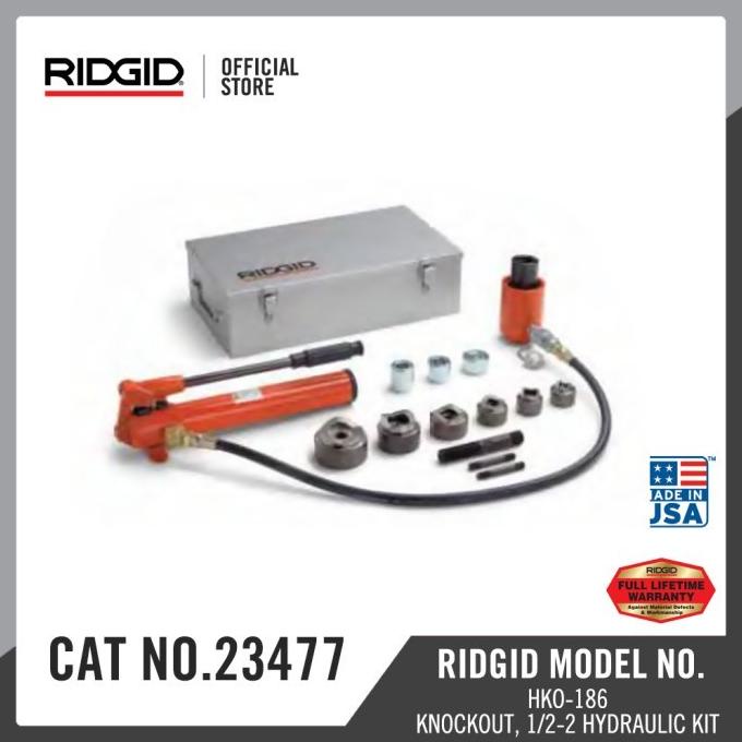 Jual We575 Ridgid Hydraulic Knockout Kits 1 2 -2 With Hand Pump-23477 ...