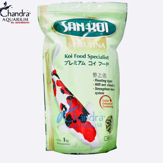Jual San Koi Spirulina Medium ( 5mm ) 1 Kg / SanKoi M 1kg Makanan Ikan ...