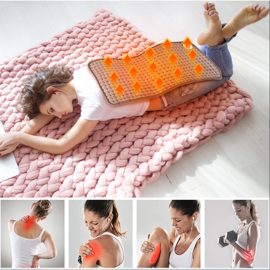 Jual 60x30cm Electric Heating Pad 75W Adjustable Sleeping Heating Pad