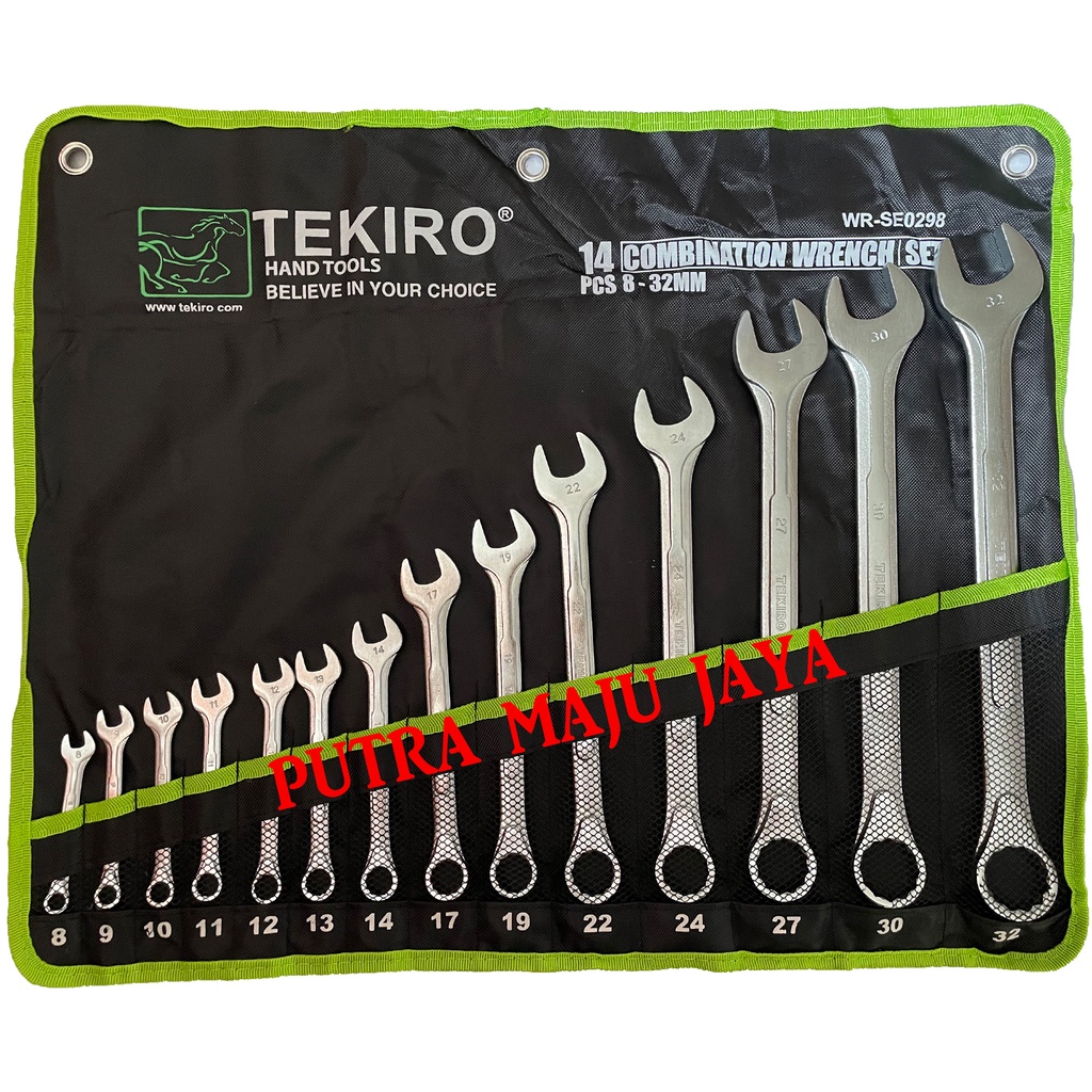 Jual Kunci Ring Pas Pcs Tekiro Mm Mm Combination Wrench Set