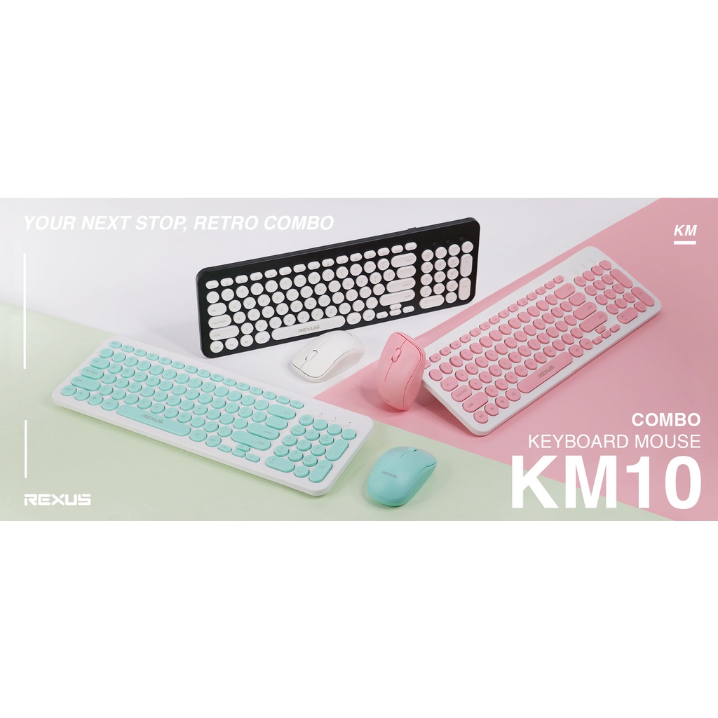 Jual Rexus KM10 Combo Bundle Wireless Keyboard & Mouse 2,4ghz wirelles ...