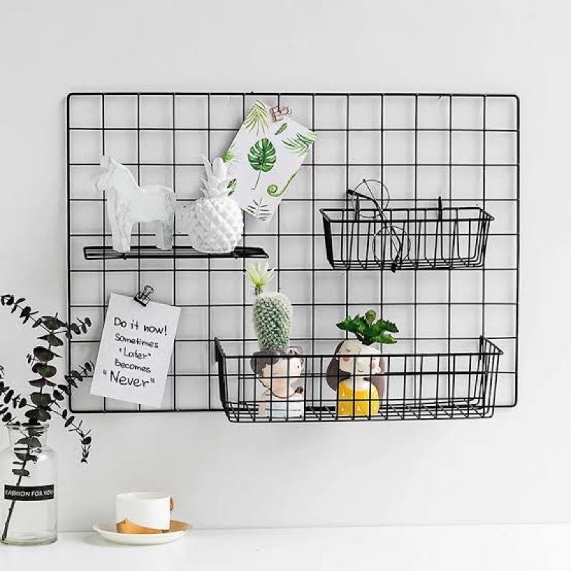 Jual Hijang 35x52cm Dekorasi Dinding Grid Wall Ram , Hiasan Dinding ...