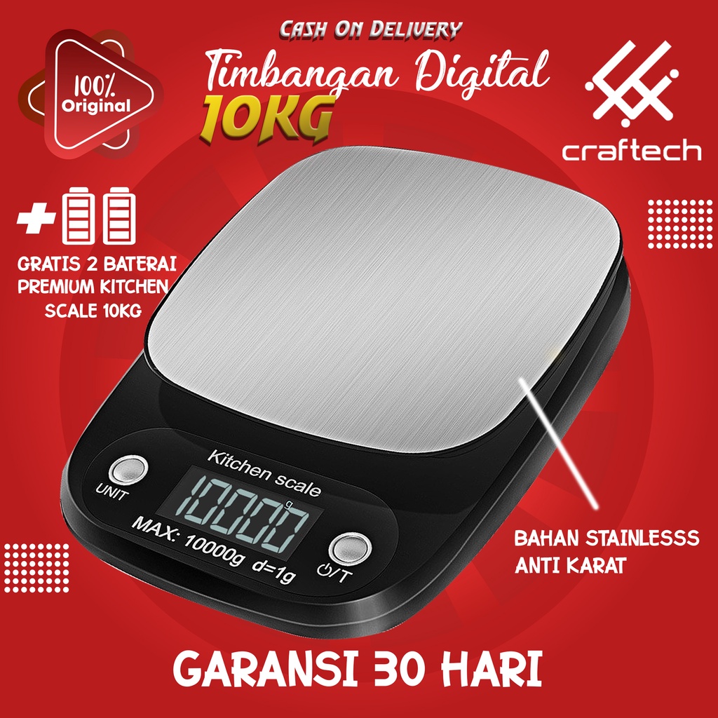 Jual PREMIUM Timbangan Digital 10kg Premium Kitchen Scale High Quality ...