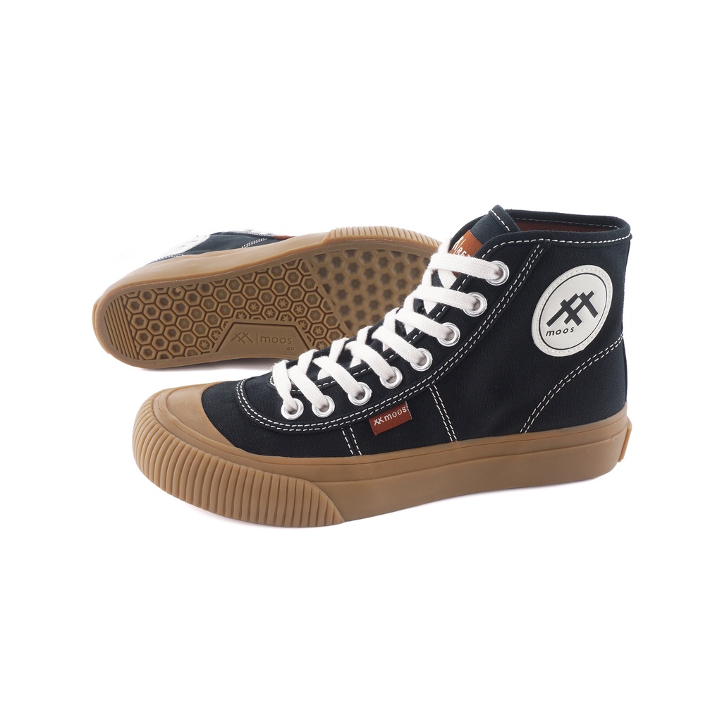 Jual Moos Footwear Hi Retro Black/Gum | Shopee Indonesia