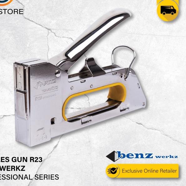 Jual Staples Tembak R23 BENZ / Stapler Tacker Gun by BENZ WERKZ ...