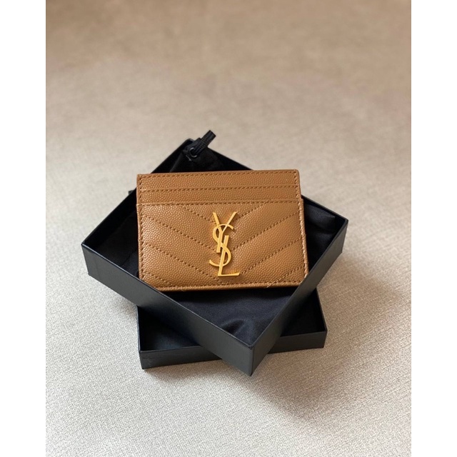 Unboxing YSL Saint Laurent Bi-fold Wallet in Fuchsia Grain de Poudre