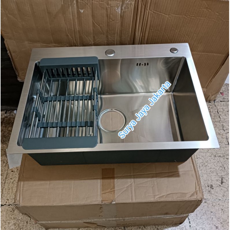 Jual PROMO Kitchen Sink Minimalis Stainless Sus 304 6045 Kitchen Sink