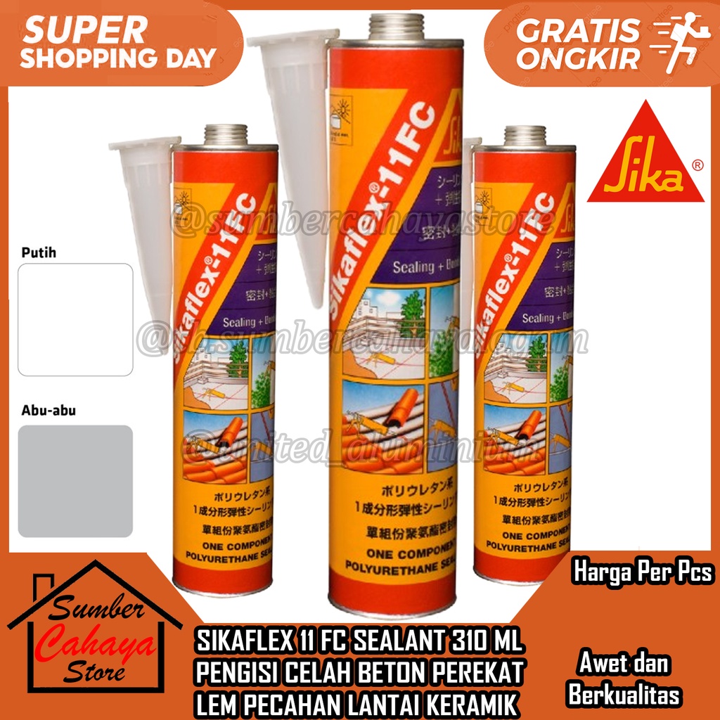 Jual Lem Beton SIKAFLEX 11 FC SIKA FLEX 11FC Polyurethane Sealant 310ml