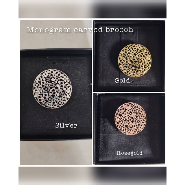 Jual Monogram Carved Brooch | Shopee Indonesia