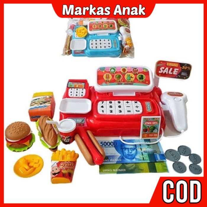 Jual Mainan Anak Anak Umur 3 4 5 6 7 Tahun Hadiah Cash Register dan ...