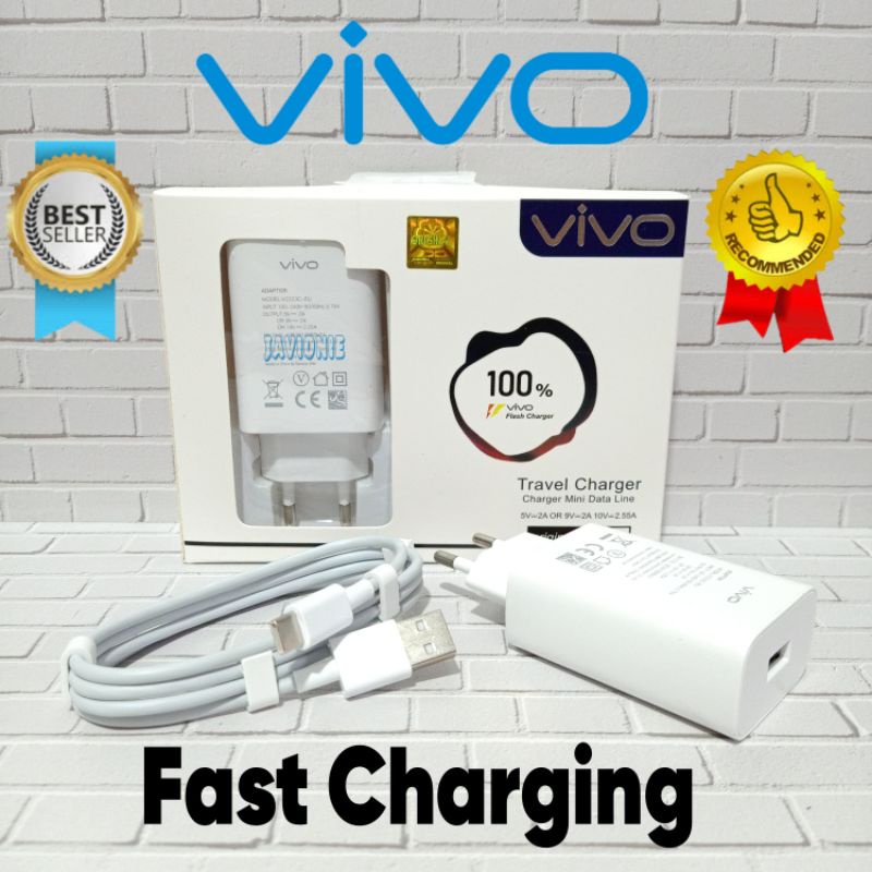 Jual Adapter Kepala Charger Casan Cas HP VIVO Y03 Y03t Y16 Y17s Y18 ...