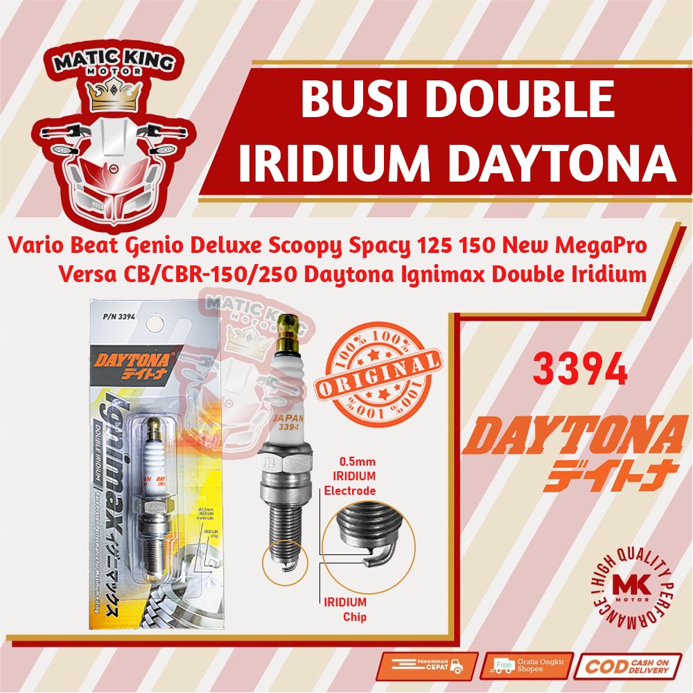 Jual Busi Racing Iridium Beat Vario Karisma Supra X Scoopy Verza