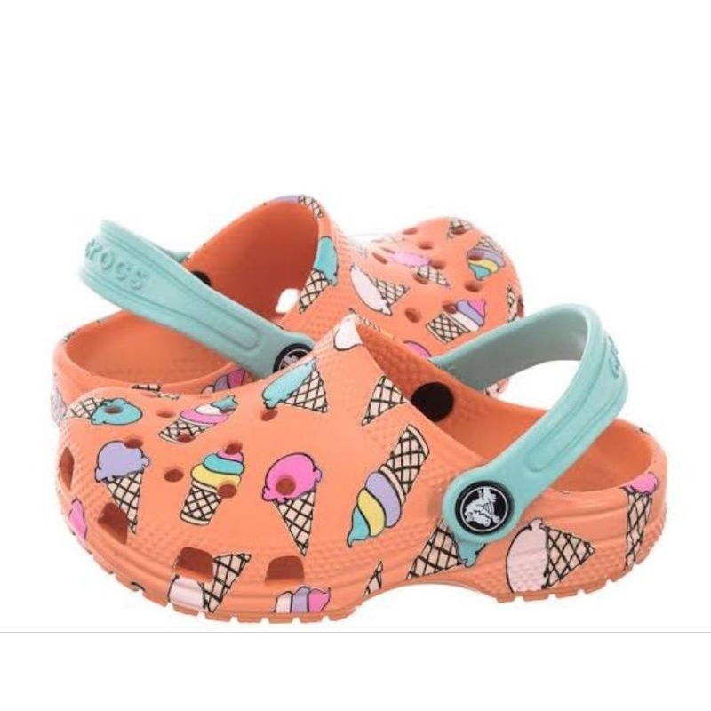Jual Crocs original classic pool party ice cream | Shopee Indonesia