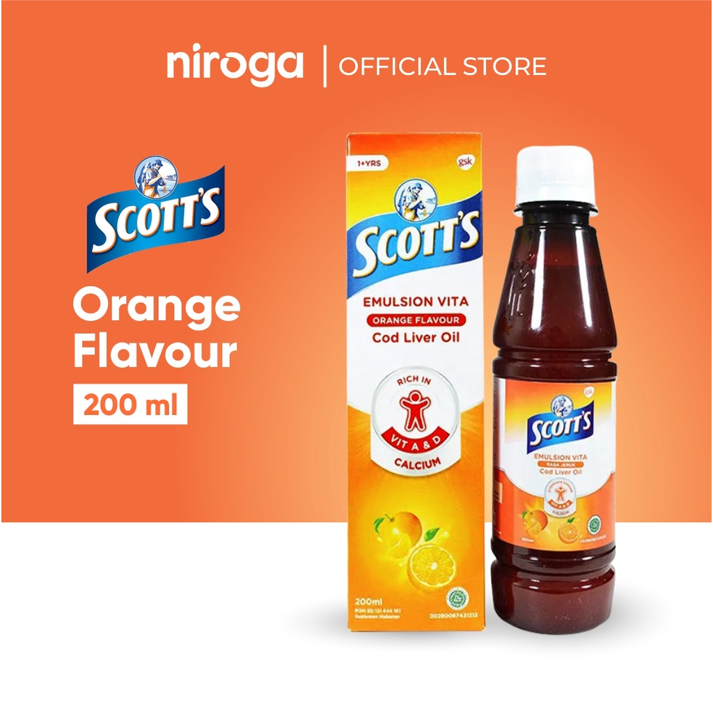 Jual SCOTT’S EMULSION VITA Multivitamin Anak Rasa Jeruk 200 ml | Shopee ...