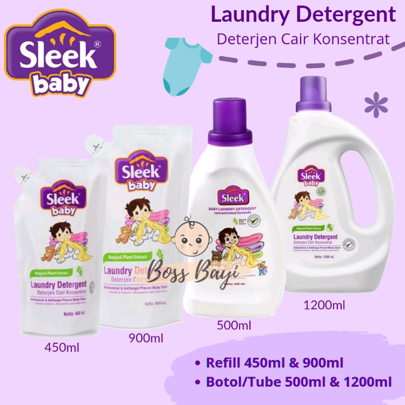 Jual SLEEK Baby Laundry Detergent / Deterjen Pakaian Bayi | Shopee ...