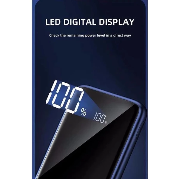 Yoobao Powerbank - LC7 - 10000mAh - 37Wh - Digital Display - Built-In Cable - 22.5W Quick Charge - Power Delivery 3.0