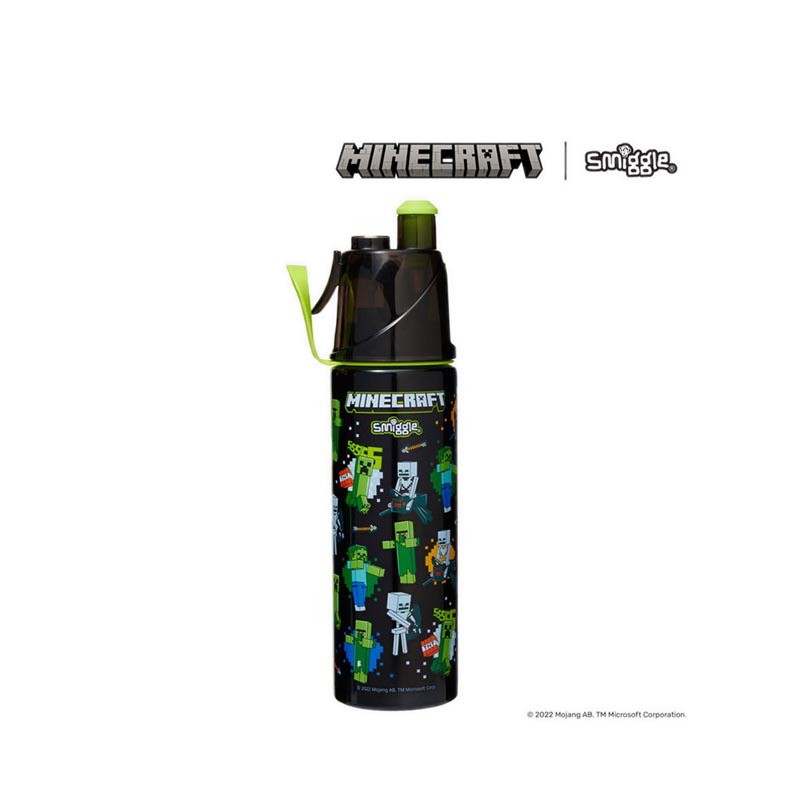 Jual Smiggle Minecraft Spritz Insulated Stainless Steel Drink Bottle ...