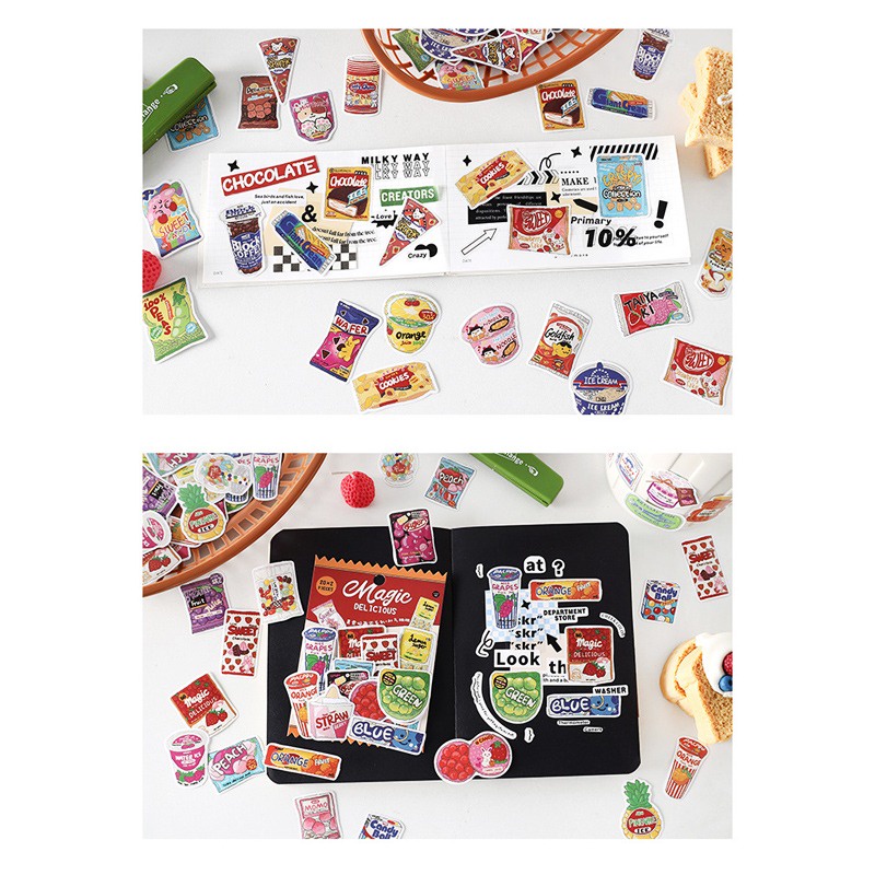 Jual Packaging Collection Flake Stickers / Sticker Stiker Tempel Motif ...
